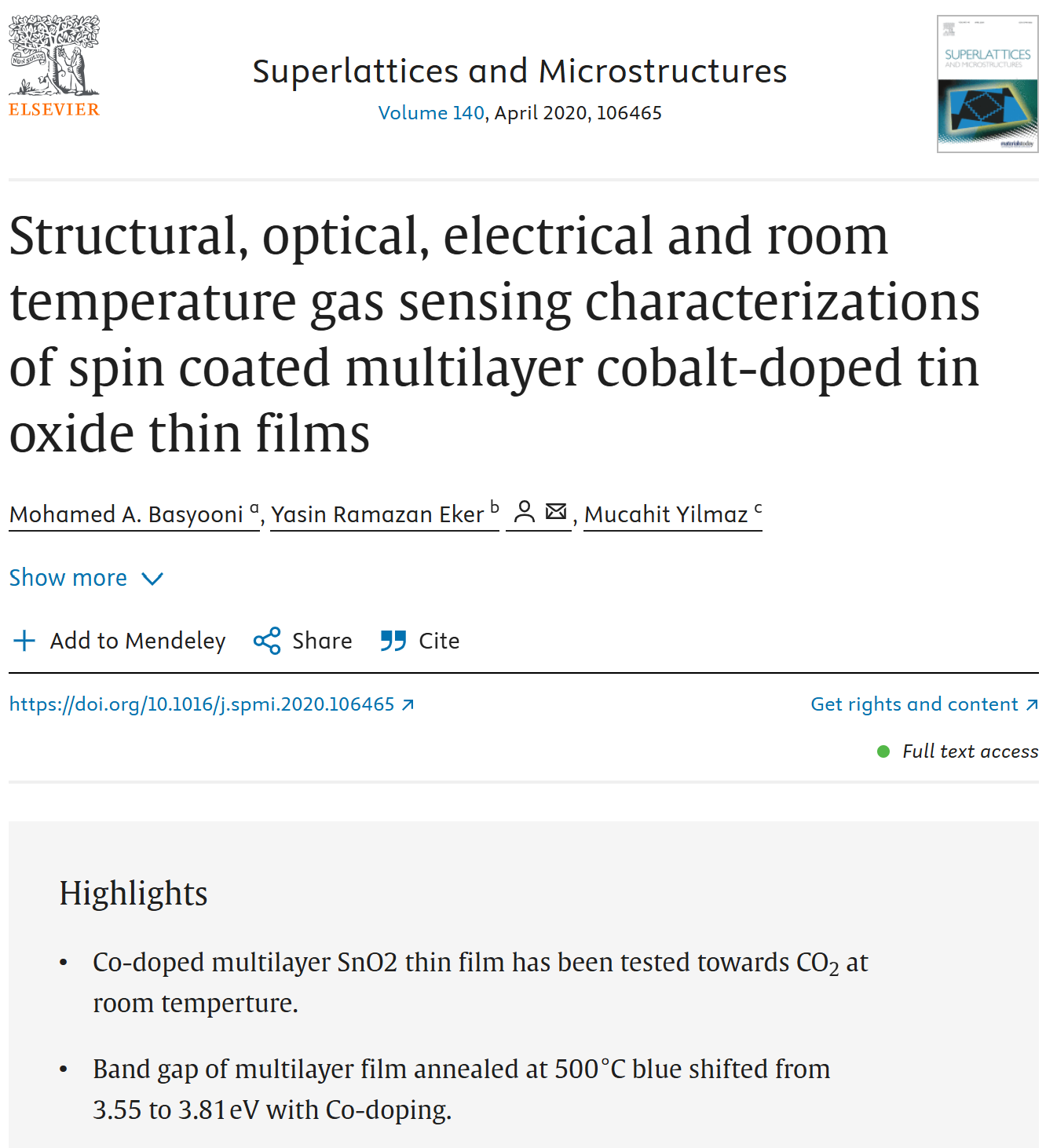 Structural, optical, electrical and room temperature gas sensing characterizations of spin coated multilayer cobalt-doped tin oxide thin films